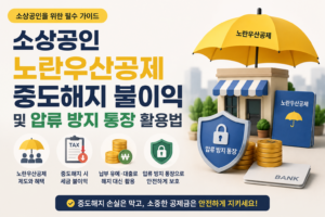 소상공인 노란우산공제 중도해지 불이익 4가지 및 압류 방지 통장 3 소상공인 노란우상공제 대표 이미지