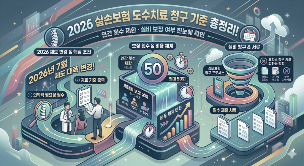 2026 실손보험 도수치료 청구 기준 총정리! 연간 횟수 제한·실비 보장 여부 한눈에 확인 1 2026 실손보험 도수치료 청구 기준 총정리
