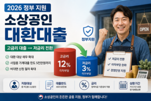 2026 정부 지원 소상공인 대환대출 조건 및 고금리 대출 저금리 전환 방법 5 2026 정부 지원 소상공인 대환대출 조건 및 고금리 대출 저금리 전환 방법