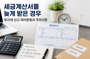 세금계산서를 늦게 받은 경우 부가세 신고 처리방법과 주의사항 3 세금계산서를 늦게 받은 경우 부가세 신고 처리방법과 주의사항