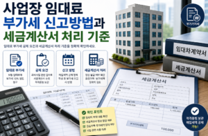 사업장 임대료 부가세 신고방법과 세금계산서 처리 기준 1 사업장 임대료 부가세 신고방법과 세금계산서 처리 기준