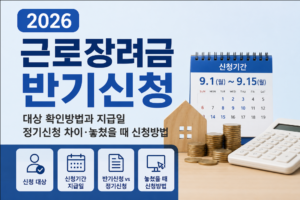 2026 근로장려금 반기신청 대상 확인방법과 지급일, 정기신청 차이·놓쳤을 때 신청방법 6 2026 근로장려금 반기신청 대상 확인방법과 지급일, 정기신청 차이·놓쳤을 때 신청방법