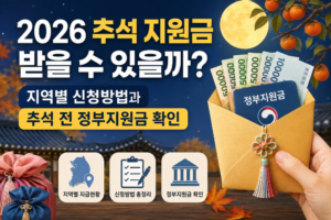2026 추석 지원금 받을 수 있을까? 지역별 신청방법과 추석 전 정부지원금 확인 2 2026 추석 지원금 받을 수 있을까? 지역별 신청방법과 추석 전 정부지원금 확인