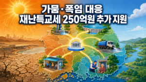 2026 가뭄·폭염 대응 재난특교세 250억원 추가 지원, 16개 시·도 사용처 총정리 6 가뭄·폭염 대응 재난특교세 250억원 추가 지원