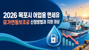 2026 목포시 어업용 면세유 유가연동보조금 신청방법과 지원 대상 5 목포시 어업용 면세유 유가연동보조금 신청방법과 지원 대상