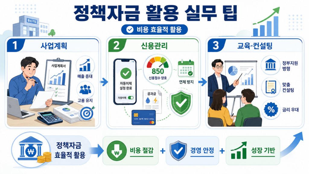 2026 소상공인 정책자금 직접대출과 대리대출 차이 및 신청 순서 2 소상공인 정책자금 활용 실무 팁