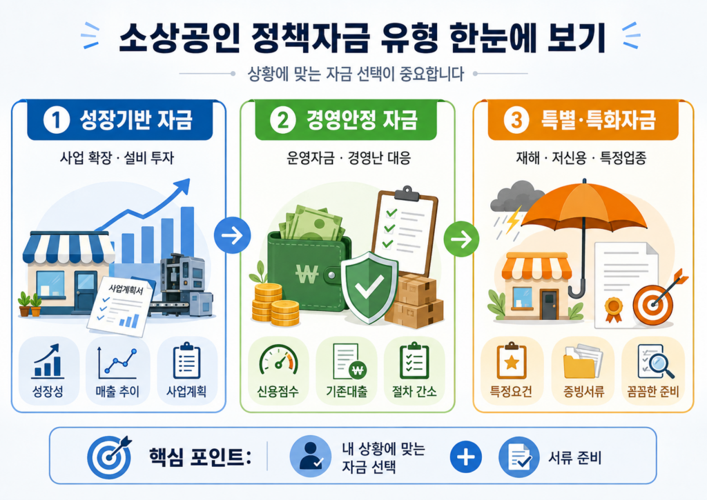 2026 소상공인 정책자금 신청 후 심사 기간과 대출 실행까지 걸리는 시간 1 소상공인 정책자금 종류와 특성 이해하기