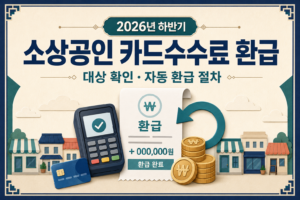 2026년 하반기 소상공인 카드수수료 환급 대상 확인방법과 신규 가맹점 환급 절차 4 하반기 소상공인 카드수수료 환급 대상 확인방법과 신규 가맹점 환급 절차