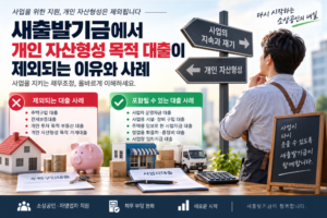 새출발기금에서 개인 자산형성 목적 대출이 제외되는 이유와 사례 3 새출발기금에서 개인 자산형성 목적 대출이 제외되는 이유와 사례